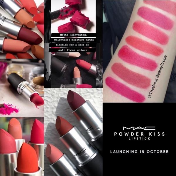 Новые губные помады MAC Powder Kiss Lipstick 2018: первая информация